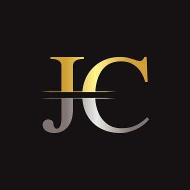 Jc harfi Tip Logo Tasarım Şablonu. Soyut Harf Jc logo Tasarımı