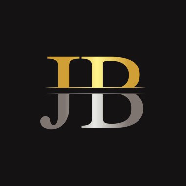 Jb harfi Tip Logo Tasarım Şablonu. Soyut Harf Jb logosu Tasarımı