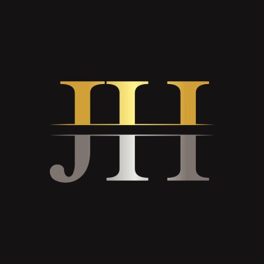 Jh harfi Tip Logo Tasarım Şablonu. Soyut Harf Jh logo Tasarımı