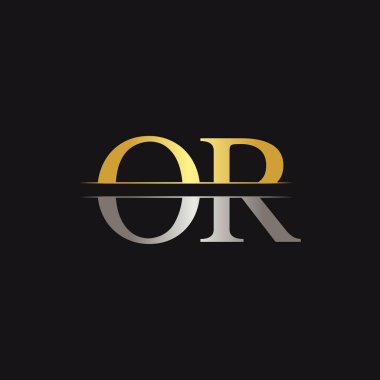 İlk Monogram Harf veya Logo Tasarım Vektör Şablonu. Ya da Harf Logosu Tasarımı