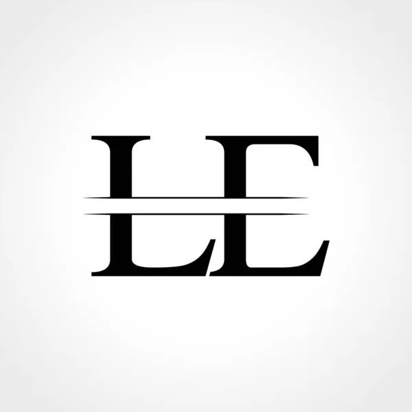 Initial Letter Logo Design Vector Template Abstract Black Letter Logo — Stock Vector