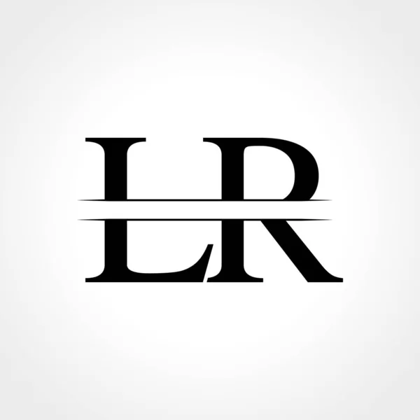 Initiële Letter Logo Design Vector Template Abstract Zwarte Letter Logo — Stockvector