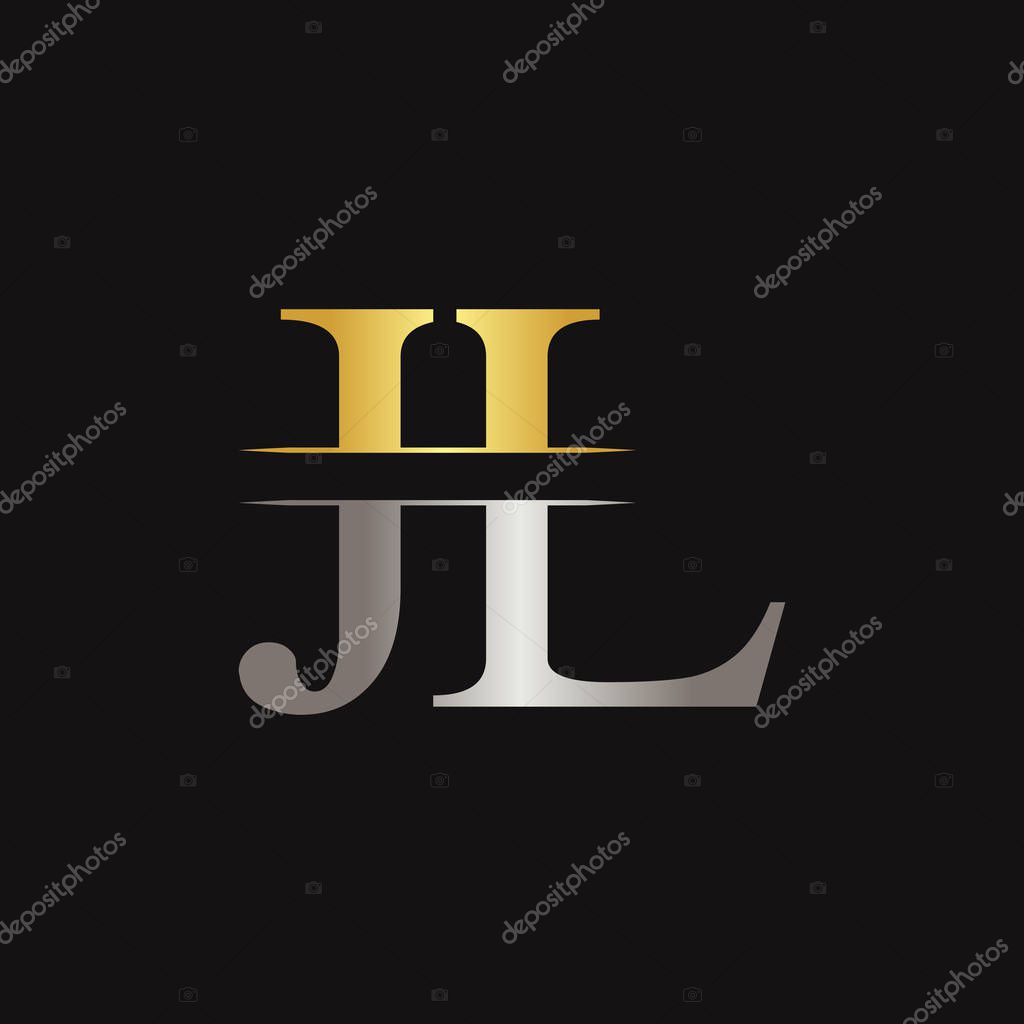 JL letter Type Logo Design vector Template. Abstract Letter JL logo Design