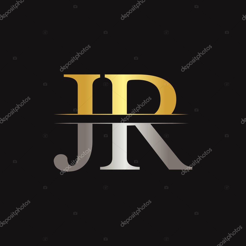 JR letter Type Logo Design vector Template. Abstract Letter JR logo Design