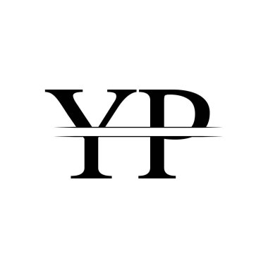 İlk Yp Logo Tasarım Vektör Şablonu. Yaratıcı Letter Yp İş Logosu Vektör İllüstrasyonu