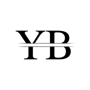 Başlangıç Yb Logo Tasarım Vektör Şablonu. Yaratıcı Harf Yb İş Logosu Vektör İllüstrasyonu