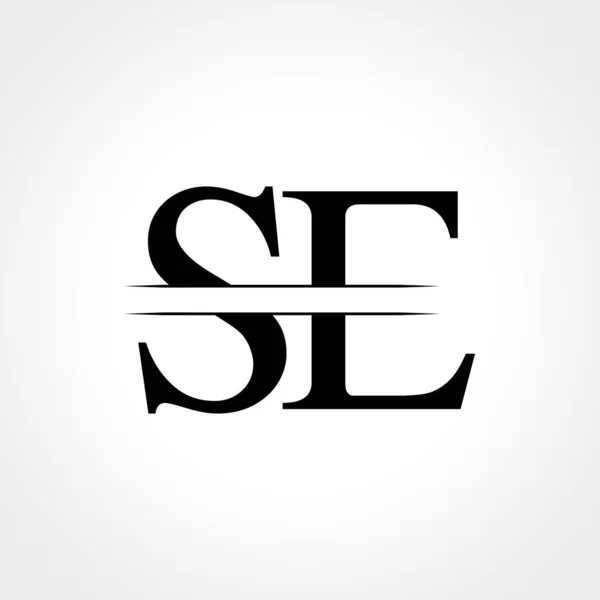 Początkowy Wzór Logo Design Vector Projekt Logo Listu — Wektor stockowy
