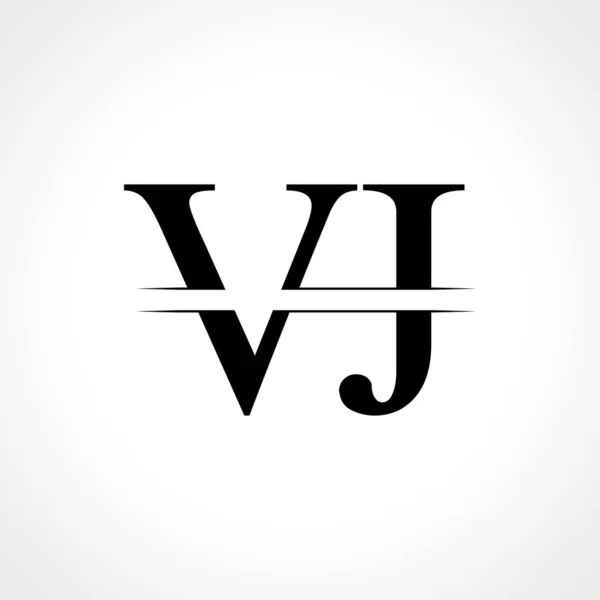 Kreative Buchstabe Logo Vector Template Mit Schwarzer Farbe Logo Design — Stockvektor