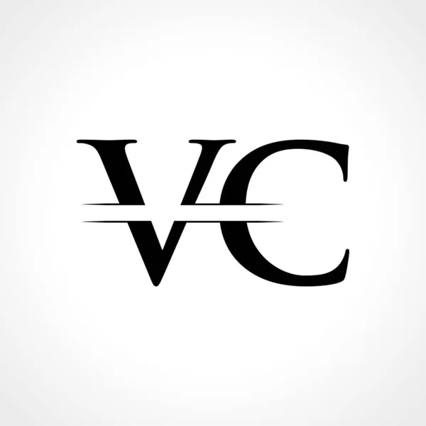 Creative Letter Logo Vektorová Šablona Černou Barvou Návrh Loga — Stockový vektor