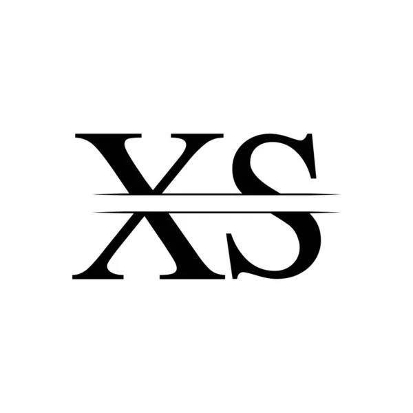 黒い色の創造的な手紙Xsのロゴベクトル アブストラクトリンク文字Xsロゴデザイン — ストックベクタ