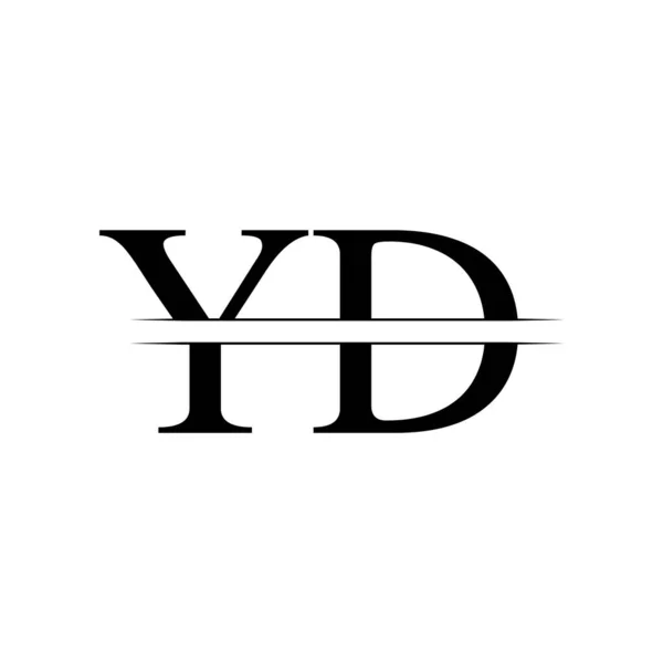 Initial Logo Design Vector Mall Kreativ Brev Företag Logotyp Vektor — Stock vektor
