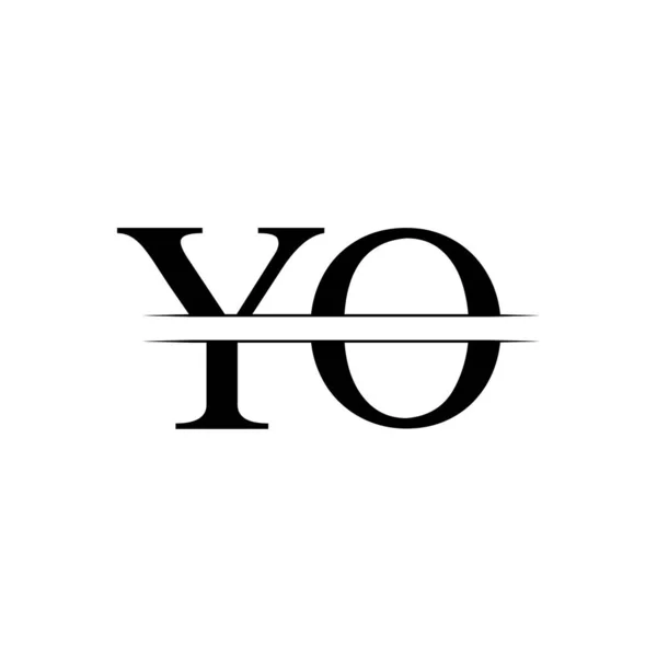 初始Yo标志设计向量模板 创意信Yo Business Logo矢量说明 — 图库矢量图片