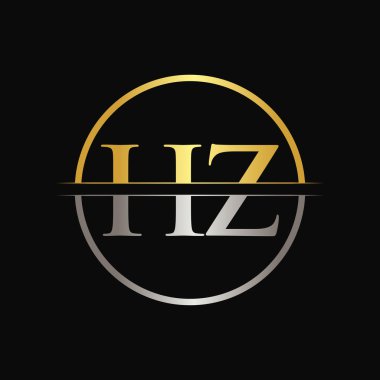 Hz harfi Tip Logo Tasarım Şablonu. Soyut Harf Hz logosu Tasarımı