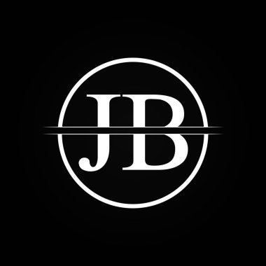 Jb harfi Tip Logo Tasarım Şablonu. Soyut Harf Jb logosu Tasarımı