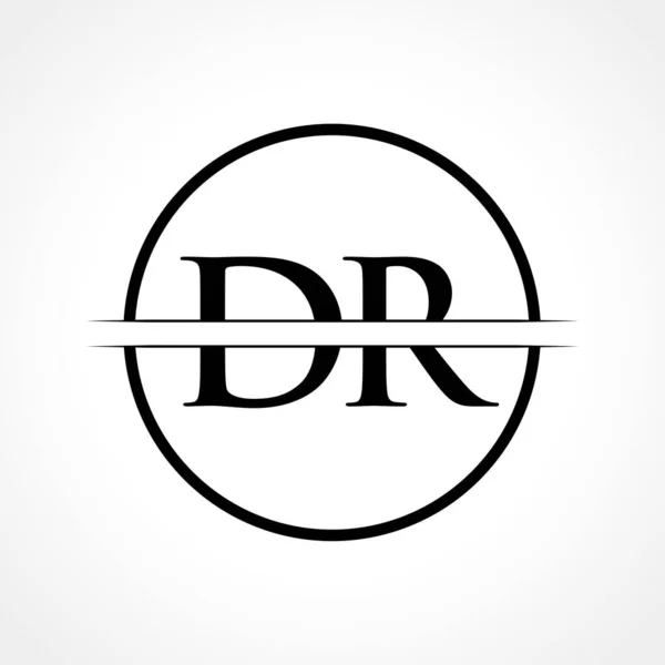 Początkowy Wzór Logo Litery Wektor Szablonu Czarnym Kolorem Projekt Logo — Wektor stockowy