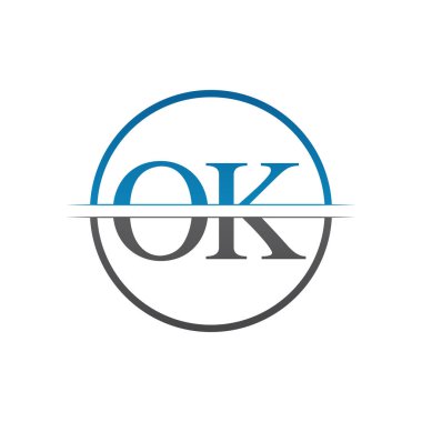 İlk Monogram Harf Ok Logo Tasarım Vektör Şablonu. Tamam Harf Logosu Tasarımı