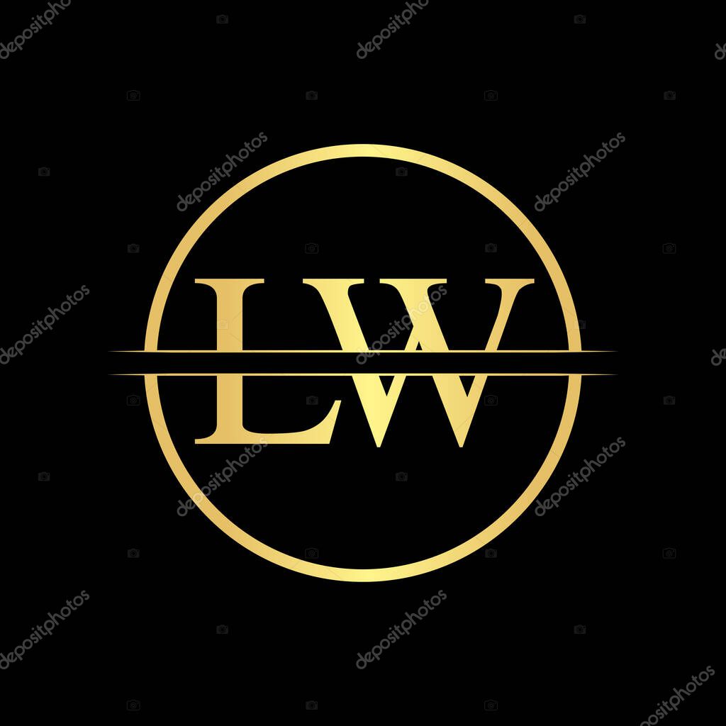 Initial LW letter Logo Design vector Template. Abstract Letter LW logo Design