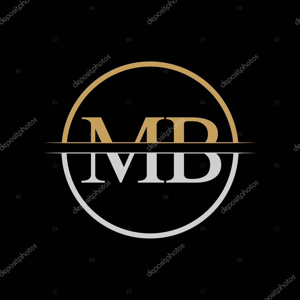 Initial Mb Letter Logo Design Vector Template Gold And Silver Letter Mb Logo Design Premium Vector In Adobe Illustrator Ai Ai Format Encapsulated Postscript Eps Eps Format