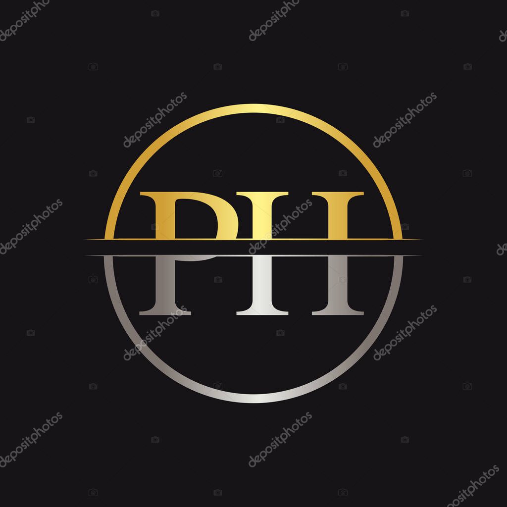 Initial Monogram Letter PH Logo Design Vector Template. PH Letter Logo Design