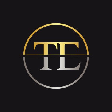 İlk Harf Te Logo Tasarım Vektör Şablonu. Bağlı Typography Te Letter Logo Tasarımı