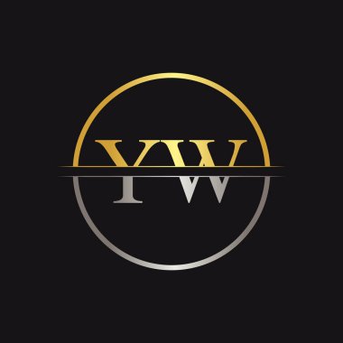 Başlangıç Yw Logo Tasarım Vektör Şablonu. Yaratıcı Letter Yw İş Logosu Vektör İllüstrasyonu
