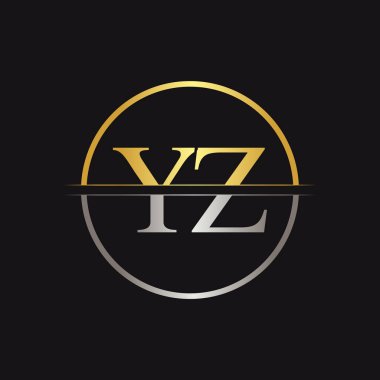 Başlangıç Yz Logo Tasarım Vektör Şablonu. Yaratıcı Harf Yz İş Logosu Vektör İllüstrasyonu