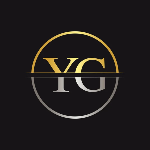 Initial Logo Design Vector Mall Kreativ Brev Business Logo Vektor — Stock vektor