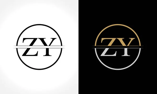 Initial Logo Design Vector Mall Kreativ Brev Business Logo Vektor — Stock vektor
