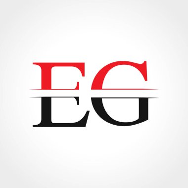 İlk EG Mektubu Logo İşletme Şablonu 'na Bağlı. Yaratıcı Harf EG Logo Tasarımı
