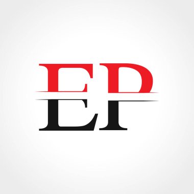 Initial EP Letter Linked Logo Business Vector Template. Creative Letter EP Logo Design