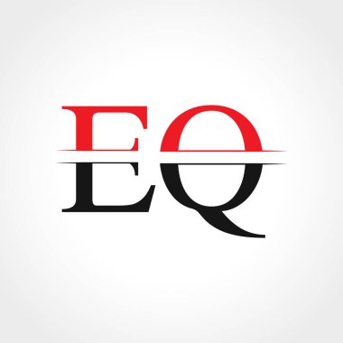 Initial EQ Letter Linked Logo Business Vector Template. Creative Letter EQ Logo Design