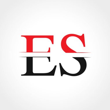 Initial ES Letter Linked Logo Business Vector Template. Creative Letter ES Logo Design