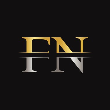 FN letter Type Logo Design vector Template. Abstract Letter FN logo Design