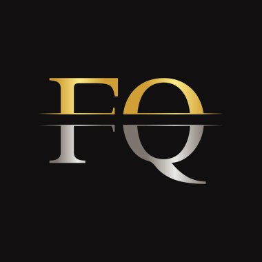 FQ letter Type Logo Design vector Template. Abstract Letter FQ logo Design