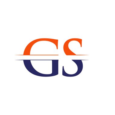 Gs harfi Tip Logo Tasarım Şablonu. Soyut Harf G logosu Tasarımı