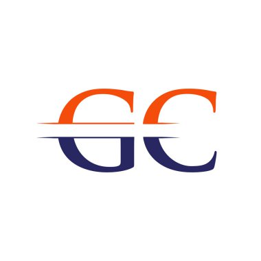 Gc harfi Tip Logo Tasarım Şablonu. Soyut Harf Gc logo Tasarımı
