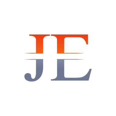 Je harfi Tip Logo Tasarım Şablonu. Soyut Harf Je logo Tasarımı