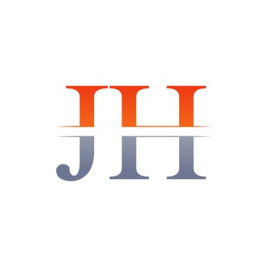 Jh harfi Tip Logo Tasarım Şablonu. Soyut Harf Jh logo Tasarımı