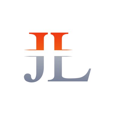 JI harfi Tip Logo Tasarım Şablonu. Soyut Harf JI logosu Tasarımı