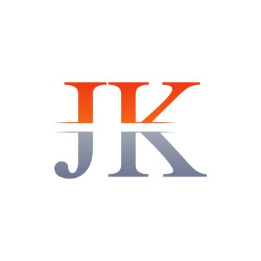 Jk harfi Tip Logo Tasarım Şablonu. Soyut Harf Jk logosu Tasarımı