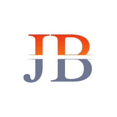Jb harfi Tip Logo Tasarım Şablonu. Soyut Harf Jb logosu Tasarımı
