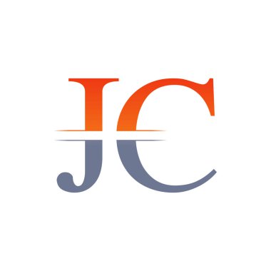 Jc harfi Tip Logo Tasarım Şablonu. Soyut Harf Jc logo Tasarımı
