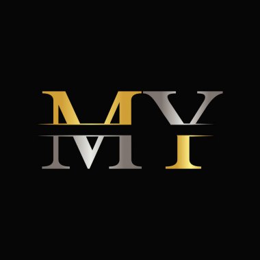 Baş harfim Logo Tasarım Şablonu. Soyut Harf Logom Tasarımı