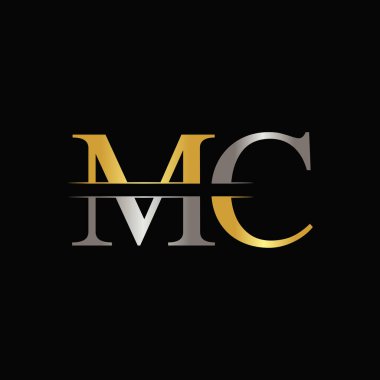 İlk Mc harfi Logo Tasarım Şablonu. Soyut Harf Mc logo Tasarımı
