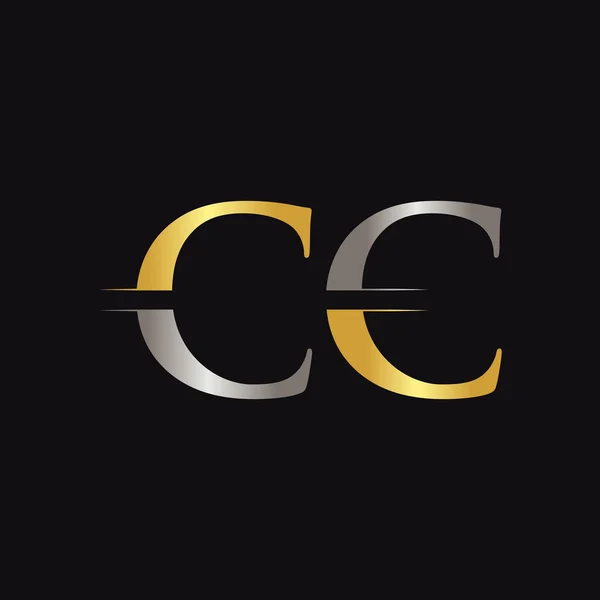 Первоначальный Логотип Letter Векторным Шаблоном Креативной Современной Бизнес Типографии Креативная — стоковый вектор