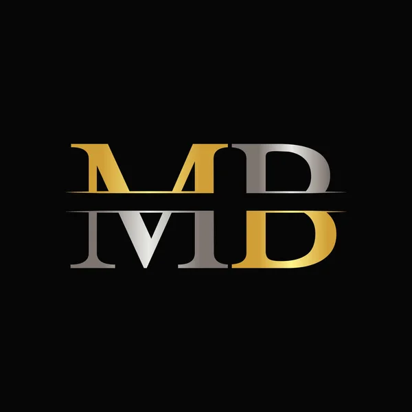 Initial letter mm logo template design Royalty Free Vector