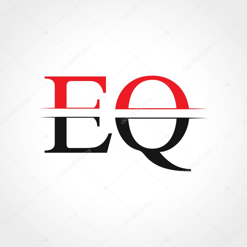 Initial EQ Letter Linked Logo Business Vector Template. Creative Letter EQ Logo Design