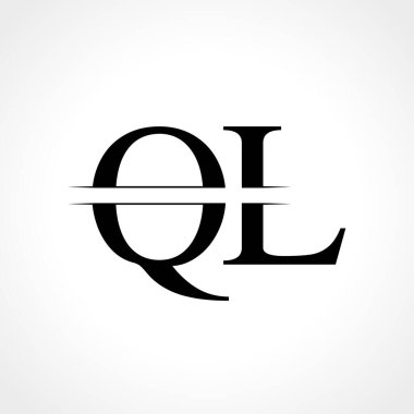 İlk Monogram Harf QI Logo Tasarım Vektör Şablonu. Siyah Harf QI Harf Logosu Tasarımı