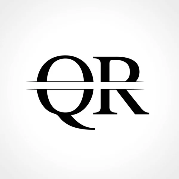 Initial Monogram Letter Logo Design Vector Template Black Letter Letter — Stock Vector