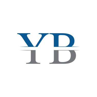 Başlangıç Yb Logo Tasarım Vektör Şablonu. Yaratıcı Harf Yb İş Logosu Vektör İllüstrasyonu